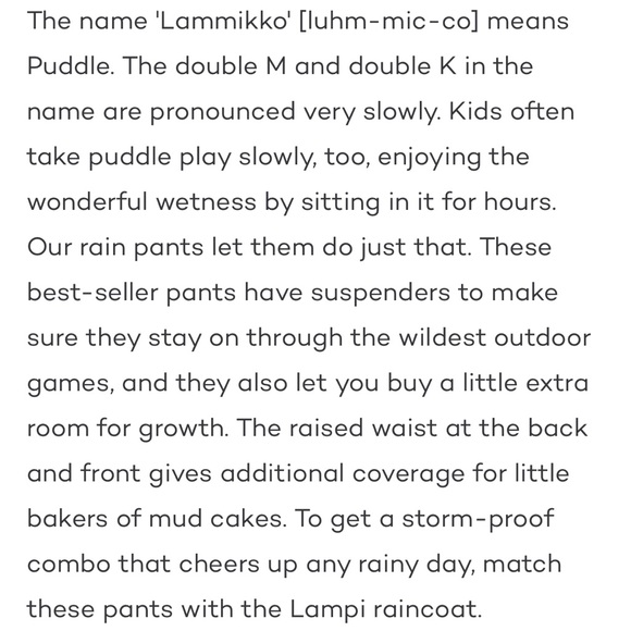 Reima Little Girls Rain
Pants - Lammikko - Picture 10 of 11